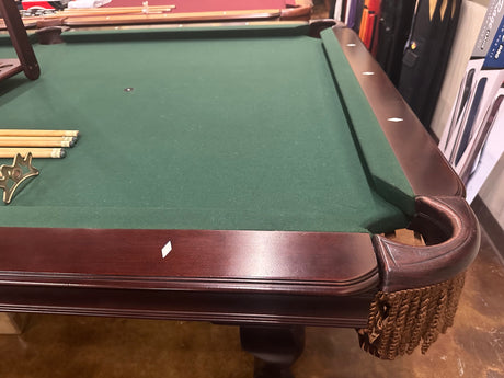 Used Olhausen Eclipse 8' Cherry pool table corner