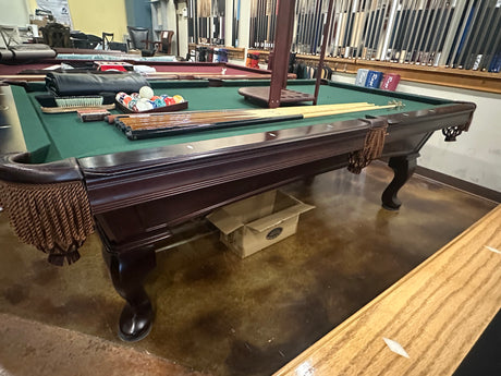 Used Olhausen Eclipse 8' Cherry pool table side