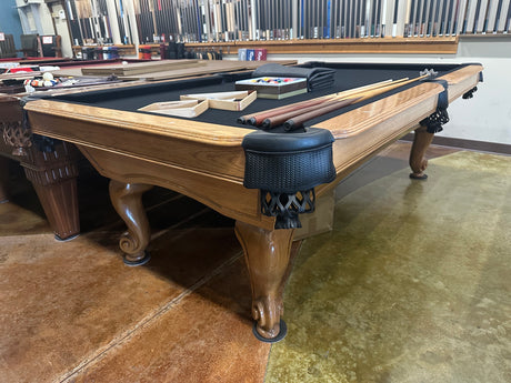 Used proline 8' pool table oak wood