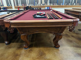 used Olhausen Santa Ana 8' pool table end