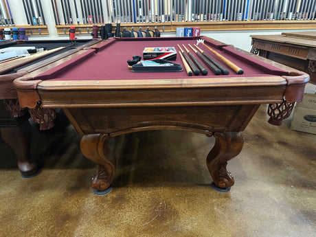 used Olhausen Santa Ana 8' pool table end