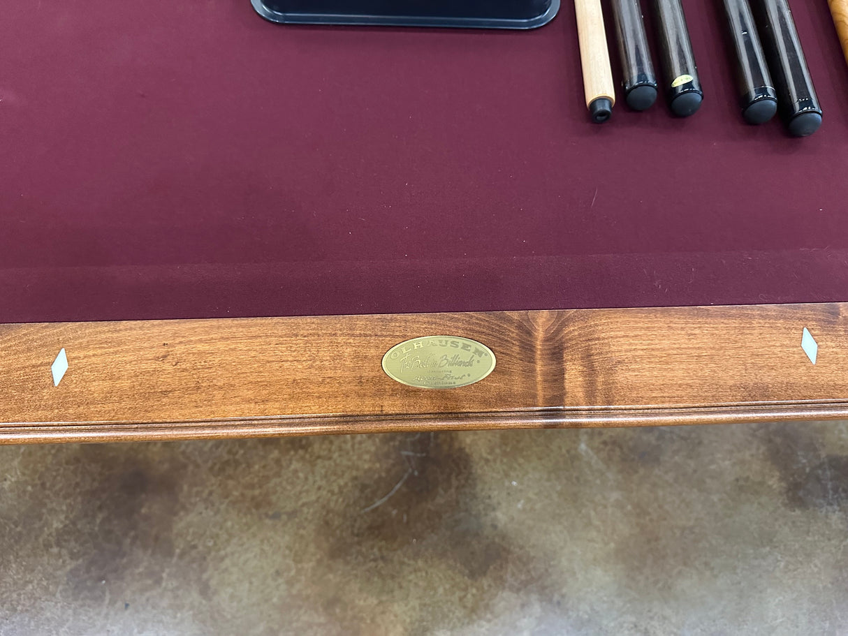 used Olhausen Santa Ana 8' pool table logo