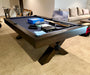 vox wood pool table grey walnut finish virginia