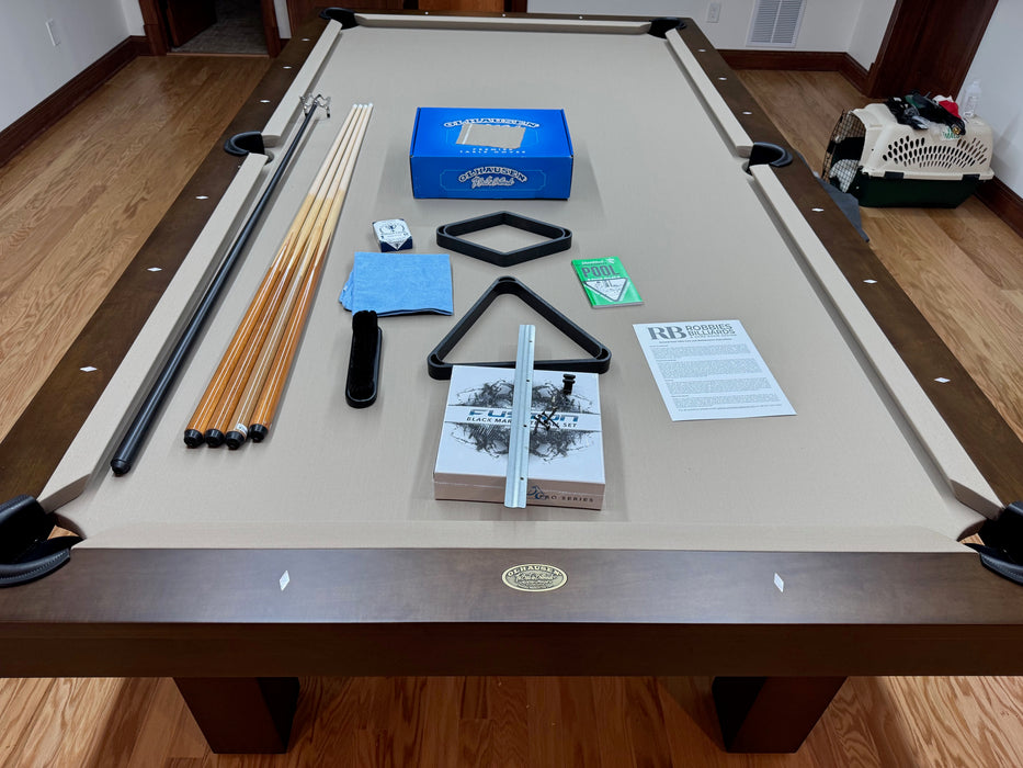 west end pool table espresso finish rail