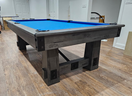 American heritage fresco pool table euro blue cloth main