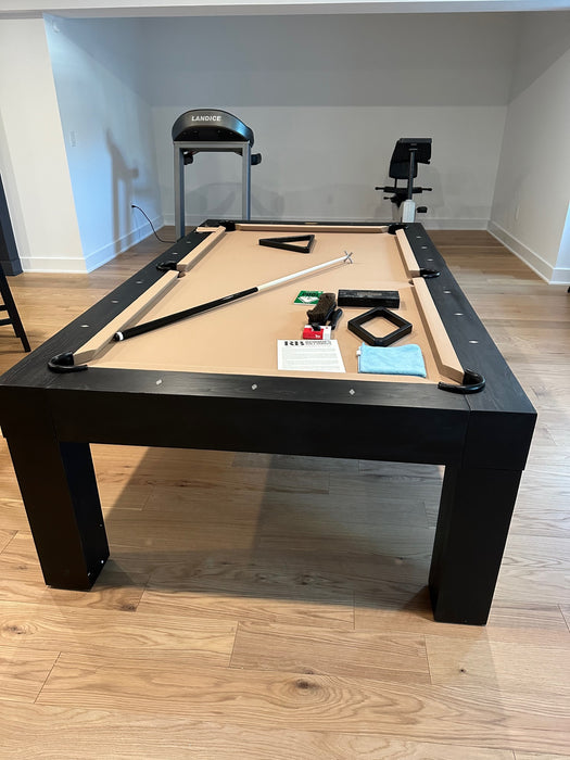 alta pool table peppercorn finish room