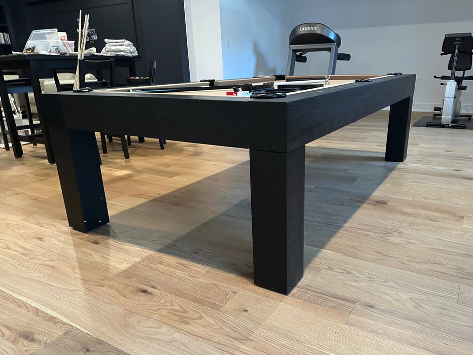 alta pool table peppercorn finish room 2