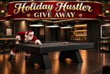 American Heritage Ann Arbor 8' pool table Black Ash finish room rendering