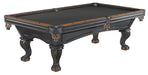 brunswick glenwood pool table black and chestnut two tone stock