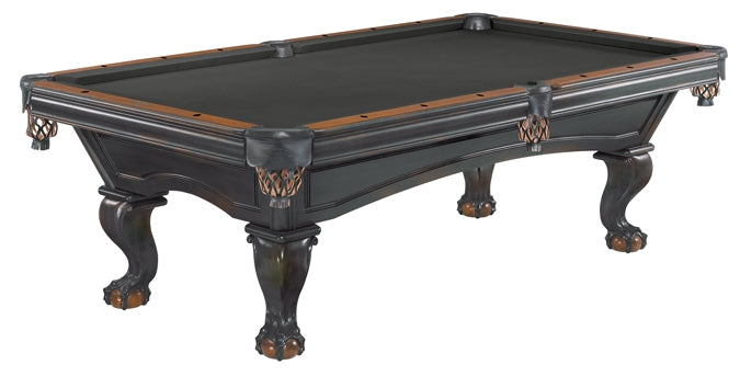 brunswick glenwood pool table black and chestnut two tone stock