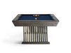 brunswick brescia pool table end view stock