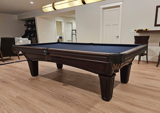 brunswick glenwood pool table 9' espresso tapered legs