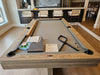 brunswick matanza pool table 8' room rails