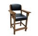 brunswick traditional player's chair rustic dark brown stock