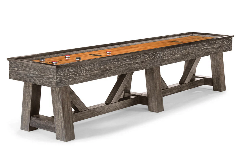 brunswick botanic shuffleboard table charcoal finish