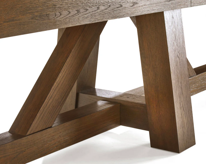 brunswick botanic shuffleboard table rustic dark brown legs 2