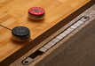 brunswick botanic shuffleboard table rustic dark brown scorer
