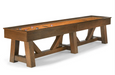 brunswick botanic shuffleboard table rustic dark brown stock