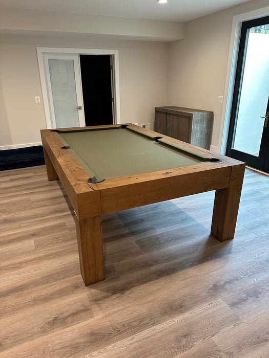 brunswick parsons pool table natural oak 3