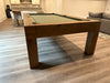 brunswick parsons pool table natural oak end