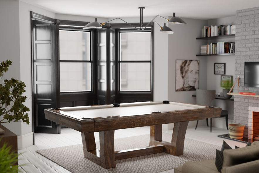 california house city pool table room setting