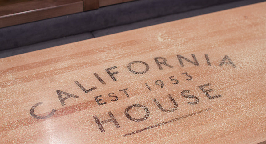 California House Cypress Shuffleboard Table