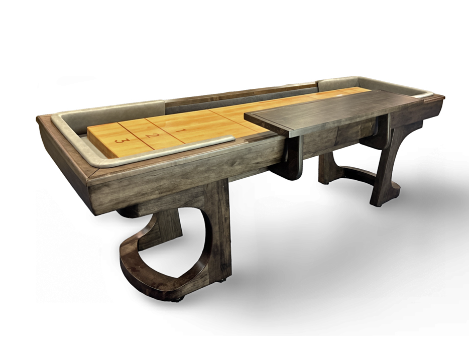 california house sutter shuffleboard table 9' with shelf