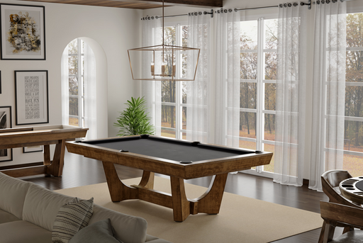 california house menlo pool table room setting