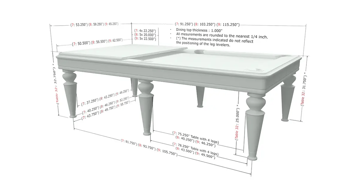 Canada Billiard Venus Dining Pool Table