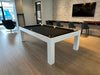 canada billiard dream pool table white lacquer finish