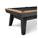 Plank and Hide Jensen pool table corner view