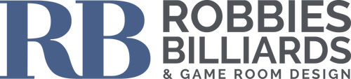 Robbies Billiards & Game Room Design logo
