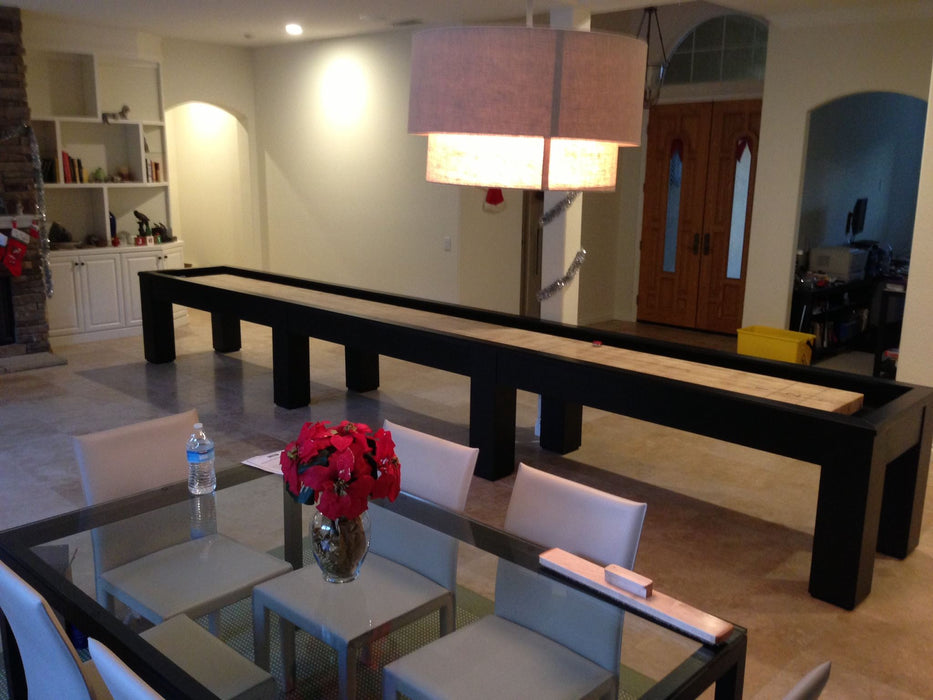 olhausen madison shuffleboard 22' black lacquer finish