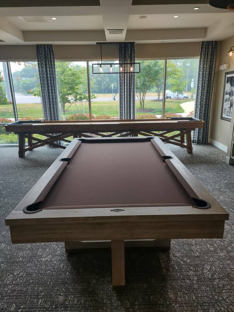 brunswick matanza pool table end view dc