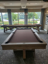 brunswick matanza pool table end view dc