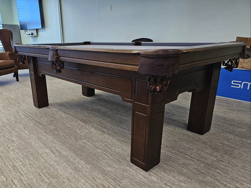 olhausen huntington pool table matte mahogany