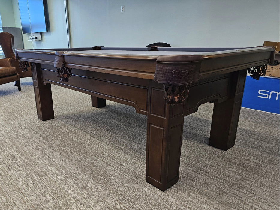olhausen huntington pool table matte mahogany
