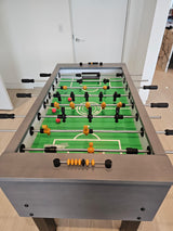 Olhausen manchester foosball fossil grey on maple end view