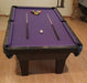 olhausen sheraton pool table black laminate end view