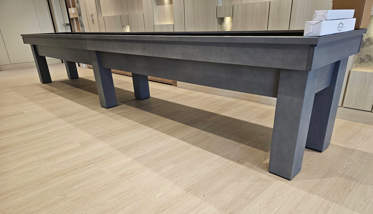 west end shuffleboard fossil grey 14'