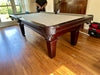 olhausen grace pool table 8' original cherry finish 2024 install