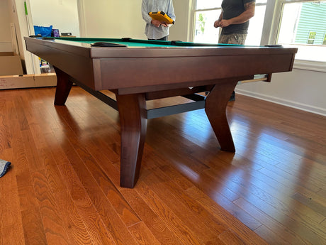 olhausen laguna pool table traditional mahogany on maple 2