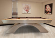 Olhausen millennium pool table brushed aluminum natural maple