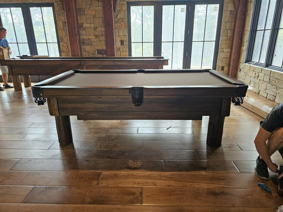 olhausen pinehaven pool table with drawer side