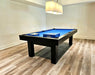 olhausen west end pool table matte black lacquer finish