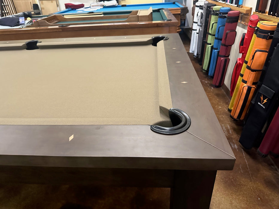 Floor Model 8' Plank and Hide Parsons Pool Table