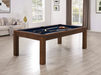 penelope pool table wiskey finish navy fabric main stock