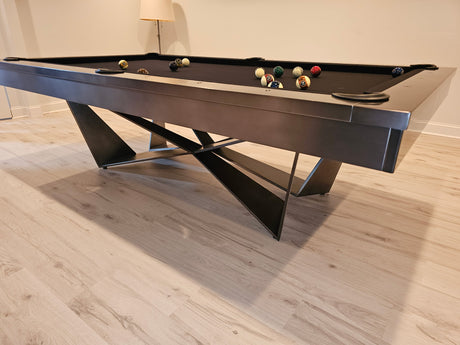 plank and hide essex pool table room side view