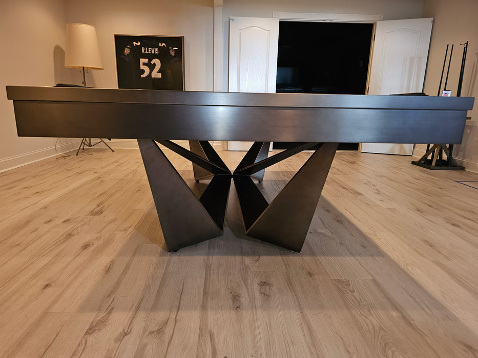 plank and hide essex pool table room end view