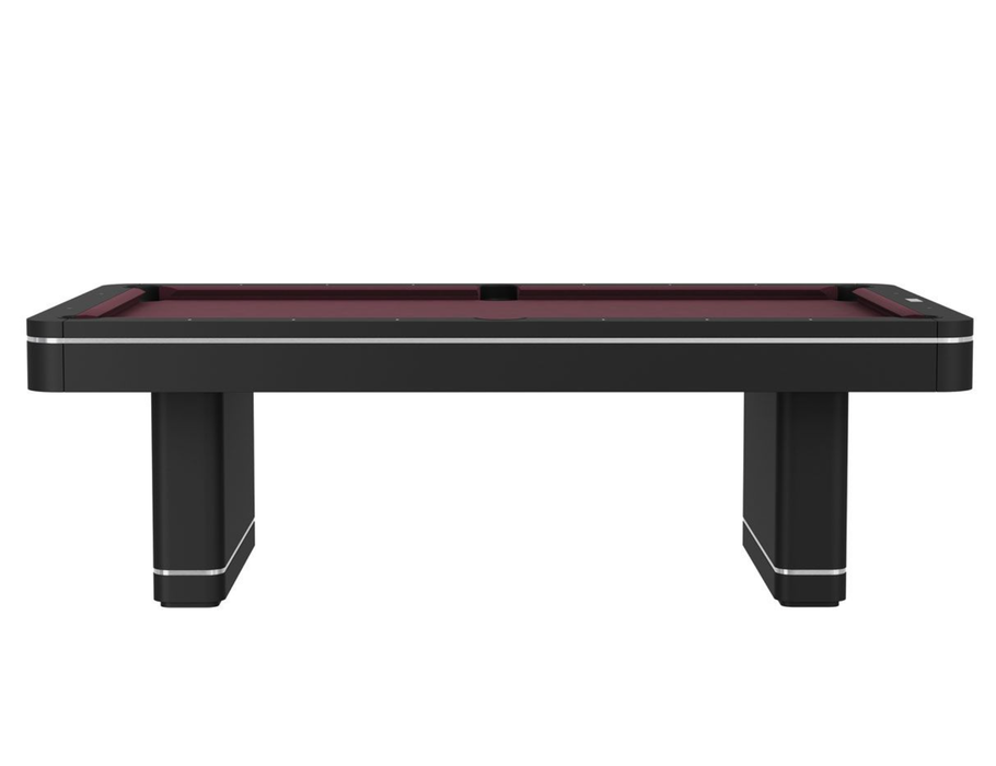plank and hide deco pool table black side view